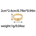 Gouden roestvrijstalen ringbasis met oogje voor hangers en maken van DIY sieraden - 5mm Draaddiameter (TP1152-02-5mm)