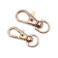 Pair of rose gold swivel lobster clasps for DIY keychains and bag accessories - KC Gold
