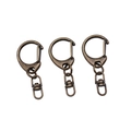 Antique bronze swivel snap hook with C-ring for DIY keychain and bag accessories - 43mm / Antique Bronze