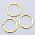 Drei vergoldete flache Schlüsselringe in 25mm 28mm und 30mm für DIY-Bastelprojekte - 25mm / Gold
