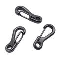 Set di 3 moschettoni a S grigio canna di fucile per gioielli fai-da-te e portachiavi - 24mm / Canna di fucile