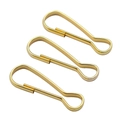 Three-piece set of minimalist gold lobster swivel clasps for DIY jewelry and keychains - Gold / 20mm