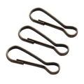 Three antique bronze spring snap hooks for keychains and bag hardware accessories - Antique Bronze
