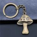 Portachiavi vintage a fungo in bronzo e lega di zinco con uno stile retrò da favola - Bronzo Antico