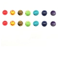 7 Chakra stone beads set with 14 polished 8mm round natural gems for DIY jewelry making - 14 Beads Set