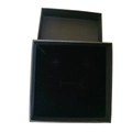 Boîte cadeau à bijoux noire élégante avec insert en velours pour colliers et boucles d'oreilles - Avec Éponge 9*9*3 / Noir