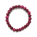 8mm magenta tiger eye crystal bead bracelet with cat eye effect for men and women - 8mm / Rose Red Tiger Eye
