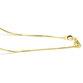 Detail einer goldenen Schlangenkette mit Karabinerverschluss auf weißem Grund - Stil 4 (Goldfarbe)