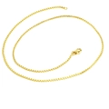 Minimalist gold rolo chain necklace with lobster clasp closure on white background - Rolo Chain (Style 18) / Gold