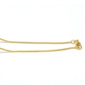 Elegant gold snake bone chain necklace with lobster clasp closure on white background - Style 7 (Gold Color)