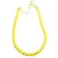 Collar bohemio dopamina de esmalte amarillo brillante con cierre de mosquetón - Estilo Esmalte Amarillo Brillante (Collar 1#)