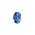 Pierre précieuse saphir bleu ovale pour création de pendentif médaillon en verre - Pierre de naissance de décembre