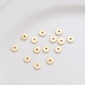 Cuentas espaciadoras planas rellenas de oro de 14K para hacer pulseras de joyas DIY - Estilo 7 (7#)