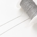 Détail de la chaîne de bricolage argentée sur bobine pour création de bijoux faits main - 5# 1.2mm (1 Mètre)