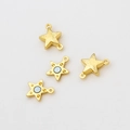 Vergulde stervormige magnetische sluitingen voor DIY sieraden en halskettingen maken - 18K Goud