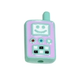 Perla in acrilico stile console gioco retrò verde menta e viola per gioielli fai-da-te - Smeraldo