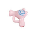 Pink cartoon hairdryer DIY charm bead with blue spiral detail for jewelry and crafts - Light Pink