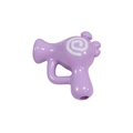 Perla mini asciugacapelli in resina viola con dettagli bianchi per creazione gioielli - Viola