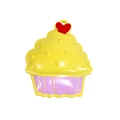 Pendentif cupcake coloré en alliage jaune et violet pour bijoux et accessoires DIY - Jaune