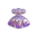Iridescent purple acrylic princess dress beads for DIY jewelry and phone chain making - UV Plating Taro Purple