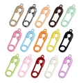 Creative alloy safety pin charms in 15 colors for DIY jewelry and keychain making - Safety Pin / 10 Pieces Pack / Random Color