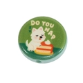 DIY cartoon beads with green puppy napping on cake design for jewelry making - Puppy Napping (20250817) / Green