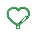 Moschettone a cuore verde brillante in lega per portachiavi fai-da-te e ciondoli per borse - Verde Scuro