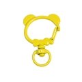 Cute bright yellow bear shaped alloy lobster clasp for DIY keychain accessories - Panda Spring Buckle (No Hand Painted) / Yellow