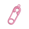 Ciondolo a spilla da balia rosa in lega per gioielli fai-da-te e portachiavi creativi - Spilla da balia / Confezione da 10 / Rosso rosa
