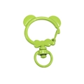 Grass green bear-shaped alloy spring clasp for DIY keychain and phone charms - Panda Spring Buckle (No Hand Painted) / Fruit Green