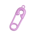 Ciondolo a forma di spilla da balia viola chiaro lucido per gioielli fai-da-te - Spilla da balia / Confezione da 10 / Viola
