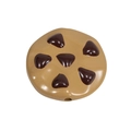 Chocolate chip cookie acrylic bead in light brown for DIY jewelry making and crafts - Chocolate Cookie Style / Painted-Light Coffee