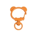 Orange bear shaped alloy lobster clasp spring hook for DIY keychains and jewelry - Panda Spring Buckle (No Hand Painted) / Light Orange
