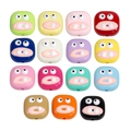 Set di perline mostro in acrilico colorato per portachiavi fai da te e ciondoli borsa - Mostro dai Denti Grandi / Colore Casuale