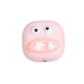 Perlina a forma di mostro rosa in acrilico per portachiavi con simpatici dettagli 3D - Mostro dai Denti Grandi / Rosa Chiaro
