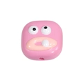 Perla mostro rosa in acrilico con occhi grandi per portachiavi e decorazioni DIY - Mostro dai Denti Grandi / Rosa Chiaro