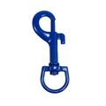 Moschettone girevole in metallo blu per guinzagli e accessori per portachiavi - Gancio a P / Blu Reale