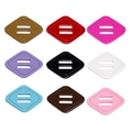 Set di ciondoli decorativi quadrati a due fori in nove colori per fai-da-te - Rombo (Colore Casuale)