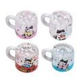 Transparent cartoon cat milk cup acrylic charms set for DIY jewelry and bag pendants - Transparent - Random Color