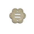 Accessorio fiore a quattro petali in metallo oro champagne con elegante finitura opaca - Fiore (Champagne)