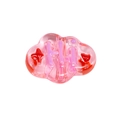 Pink translucent cloud-shaped DIY charm with Hi lettering for jewelry making - Cloud / Transparent Pink And Purple
