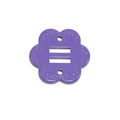 Perline a forma di fiore viola con quattro fori per catene per telefoni e portachiavi - Fiore (Viola)