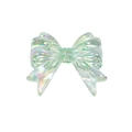 Lichtgroene aurora acryl strik hanger met iriserende afwerking voor DIY-sieraden - Transparant - Groen