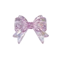 DIY acryl strikkraal in aurora lavendel paars met verticaal gat voor sieraden maken - Transparant Paars