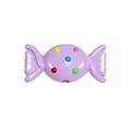 Purple acrylic candy bead with colorful dots for DIY jewelry making and craft projects - Purple
