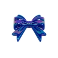 Chique blauw-paarse gegalvaniseerde acryl strikkraal voor doe-het-zelf handwerk en sieraden - Metaalachtig Koningsblauw