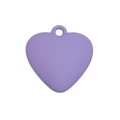 Ciondolo a cuore in acrilico lavanda per catene di telefoni e portachiavi opaco - Viola Opaco
