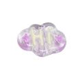 Transparent purple cloud bead with HI letter and star for DIY jewelry making - Cloud / Transparent White And Purple