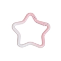 Gancho de estrella con degradado rosa y blanco y acabado brillante para llaveros - Degradado - Blanco Y Rosa