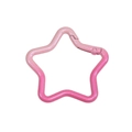 Mosquetón de estrella en aleación con degradado rosa y acabado perlado brillante - Degradado - Rosa Y Rosa Roja